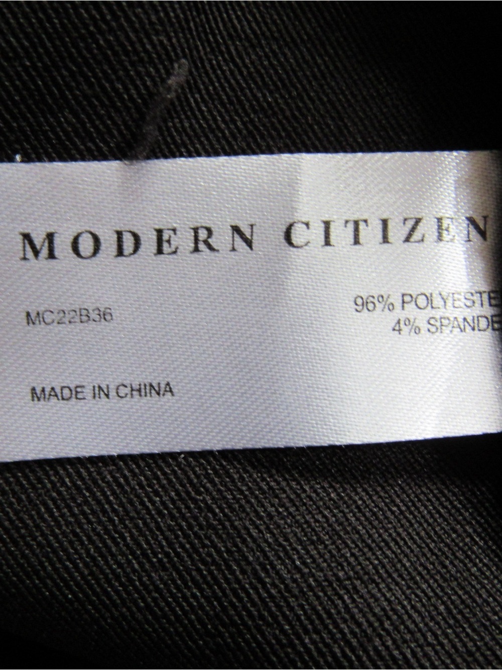 Modern Citizens Black Pants XS Straight Leg Elastic Waist High Rise Careerwear - Picture 11 of 11
